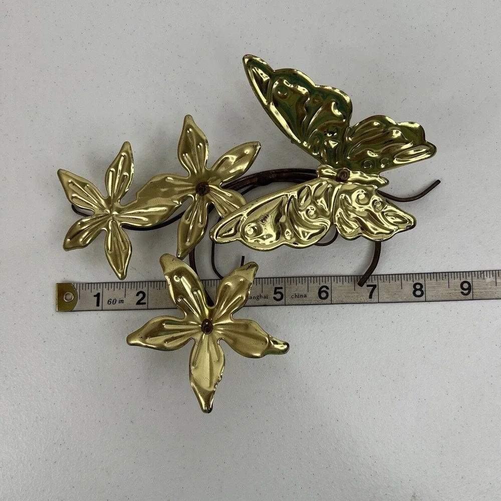 Vintage metal butterfly